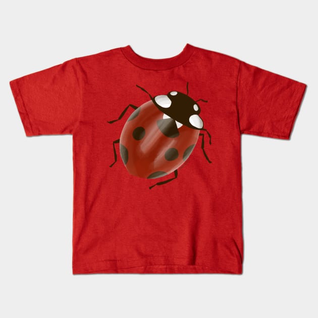 Ladybug Kids T-Shirt by Steph Calvert Art